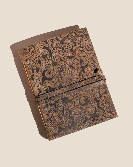Embossed Leather Journal - Trades of Hope 