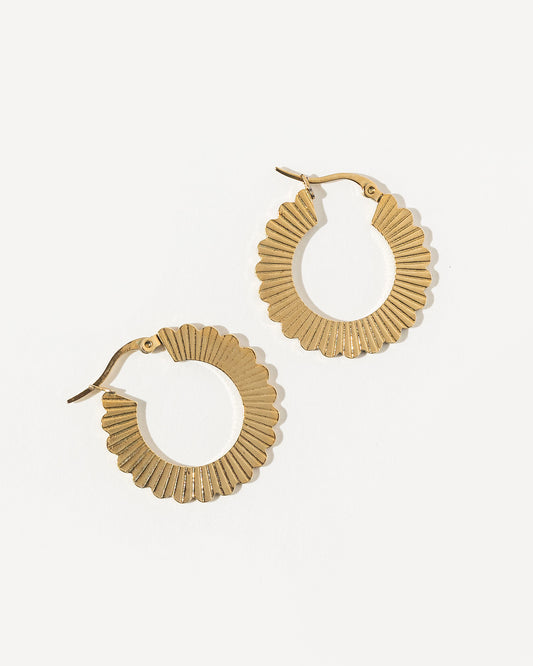 Gold Moxie Hoops - Trades of Hope 
